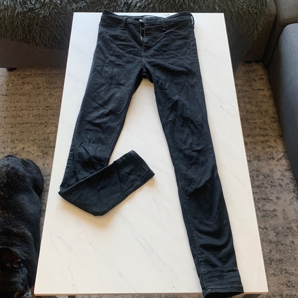 Abercrombie black skinny jeans size 27/4 L